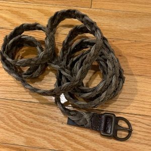 All saints braided leather belt